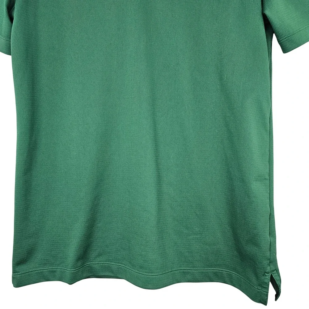Nike Dri-FIT Men's Small Green Short Sleeve Golf Polo Shirt Performance Swoosh‎